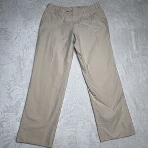 Brooks Brothers Fitzgerald‎ Light Tan Straight Leg Pants Mens 35 X 30 Cotton